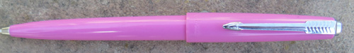 PARKER ALL PLASTIC CAP ACTUATED BALLPOINT MADE IN ARGENTINA - SHOCKING PINK